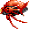 Red-coloured power up item carrier
